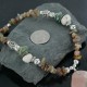 Certified Authentic Navajo .925 Sterling Silver Natural Turquoise Carnelian Agate Native American Necklace 15151-29