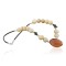Certified Authentic Navajo .925 Sterling Silver Natural Turquoise Carnelian Agate Native American Necklace 15265-18
