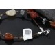 Certified Authentic Navajo .925 Sterling Silver Natural Turquoise Carnelian Native American Necklace 15265-17