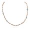 Certified Authentic Navajo .925 Sterling Silver Natural Turquoise Carnelian Native American Necklace Chain 750191