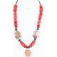 Certified Authentic Navajo .925 Sterling Silver Natural Turquoise CORAL 9 Native American Necklace 371024333338