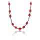 Certified Authentic Navajo .925 Sterling Silver Natural Turquoise CORAL 95 Native American Necklace 15755-95