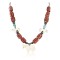 Certified Authentic Navajo .925 Sterling Silver Natural Turquoise, Coral and Bone Native American Necklace 371100703145