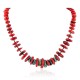 Certified Authentic Navajo .925 Sterling Silver Natural Turquoise Coral Heishi Native American Necklace 15778-35