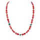 Certified Authentic Navajo .925 Sterling Silver Natural Turquoise Coral Hematite Native American Necklace 14905-1 Certified Authentic Navajo .925 Sterling Silver Natural Turquoise Coral Hematite Native American Necklace 14905-1