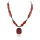 Certified Authentic Navajo .925 Sterling Silver Natural Turquoise Coral Hematite Native American Necklace 25215-102