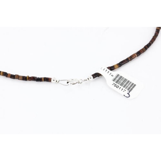 Certified Authentic Navajo .925 Sterling Silver Natural Turquoise CORAL Native American Necklace 750117-3