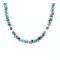Navajo .925 Sterling Silver Natural Turquoise Gold Stone Native American Necklace 390829376983