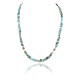Certified Authentic Navajo .925 Sterling Silver Natural Turquoise Gold Stone Native American Necklace 390829376983