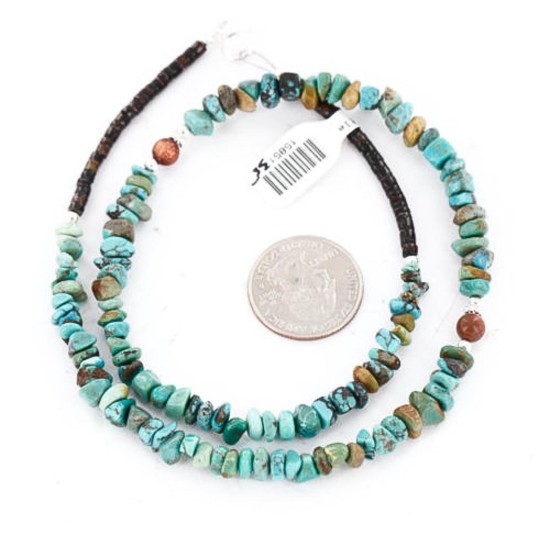 Certified Authentic Navajo .925 Sterling Silver Natural Turquoise Gold Stone Native American Necklace 390829376983