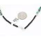 Navajo .925 Sterling Silver Natural Turquoise Gold Stone Native American Necklace 390829376983