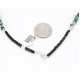 Certified Authentic Navajo .925 Sterling Silver Natural Turquoise Gold Stone Native American Necklace 390829376983