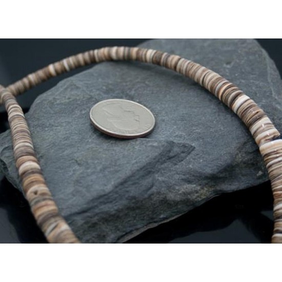 Certified Authentic Navajo .925 Sterling Silver Natural Turquoise Graduated Heishi Native American Necklace 370830288374