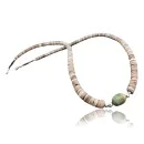 Navajo .925 Sterling Silver Natural Turquoise Graduated Heishi Native American Necklace 390611347479