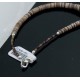 Certified Authentic Navajo .925 Sterling Silver Natural Turquoise Graduated Heishi Native American Necklace 7501008-14