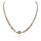 Certified Authentic Navajo .925 Sterling Silver Natural Turquoise Graduated Heishi Native American Necklace 7501008-22