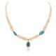 Certified Authentic Navajo .925 Sterling Silver Natural Turquoise Graduated Melon Shell Native American Necklace 15213-337