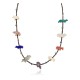 Certified Authentic Navajo .925 Sterling Silver Natural Turquoise Heishi Multicolor Stones Native American Necklace 16084-1