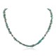 Certified Authentic Navajo .925 Sterling Silver Natural Turquoise Hematite Native American Necklace 15979-50