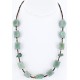 Certified Authentic Navajo .925 Sterling Silver Natural Turquoise JADE 91 Native American Necklace 15755-91