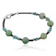 Certified Authentic Navajo .925 Sterling Silver Natural Turquoise Jade Native American Bracelet 370976755944