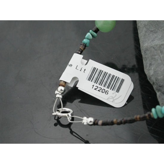 Certified Authentic Navajo .925 Sterling Silver Natural Turquoise Jade Native American Link Bracelet 390733565386