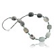 Certified Authentic Navajo .925 Sterling Silver Natural Turquoise Jasper Agate Native American Necklace 15422-48