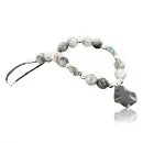 Navajo .925 Sterling Silver Natural Turquoise Jasper Agate Native American Necklace 752100-20