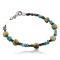 Certified Authentic Navajo .925 Sterling Silver Natural Turquoise Jasper Native American Bracelet 390744453205
