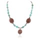 Certified Authentic Navajo .925 Sterling Silver Natural Turquoise Jasper Native American Necklace 12226-25