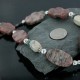 Certified Authentic Navajo .925 Sterling Silver Natural Turquoise Jasper Native American Necklace 15632-45