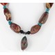 Certified Authentic Navajo .925 Sterling Silver Natural Turquoise Jasper Native American Necklace 15762-1