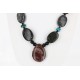 Certified Authentic Navajo .925 Sterling Silver Natural Turquoise Jasper Native American Necklace 15813-8 Certified Authentic Navajo .925 Sterling Silver Natural Turquoise Jasper Native American Necklace 15813-8