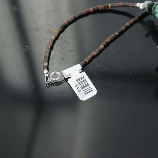 Navajo .925 Sterling Silver Natural Turquoise Jasper Native American Necklace 370902838096 Navajo .925 Sterling Silver Natural Turquoise Jasper Native American Necklace 370902838096