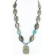 Certified Authentic Navajo .925 Sterling Silver Natural Turquoise Jasper Native American Necklace 371021513579 Certified Authentic Navajo .925 Sterling Silver Natural Turquoise Jasper Native American Necklace 371021513579