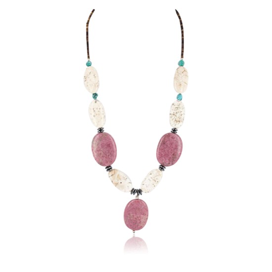 Certified Authentic Navajo .925 Sterling Silver Natural Turquoise Jasper Native American Necklace 371026891750