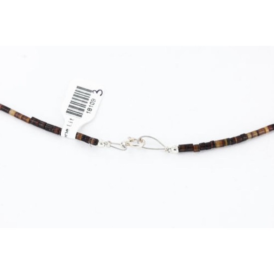 Certified Authentic Navajo .925 Sterling Silver Natural Turquoise Jasper Native American Necklace 371026891750