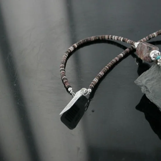 Navajo .925 Sterling Silver Natural Turquoise Jasper Native American Necklace 390725341283 Navajo .925 Sterling Silver Natural Turquoise Jasper Native American Necklace 390725341283
