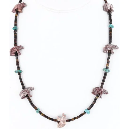 Navajo .925 Sterling Silver Natural Turquoise Jasper Native American Necklace 390810418824 Navajo .925 Sterling Silver Natural Turquoise Jasper Native American Necklace 390810418824