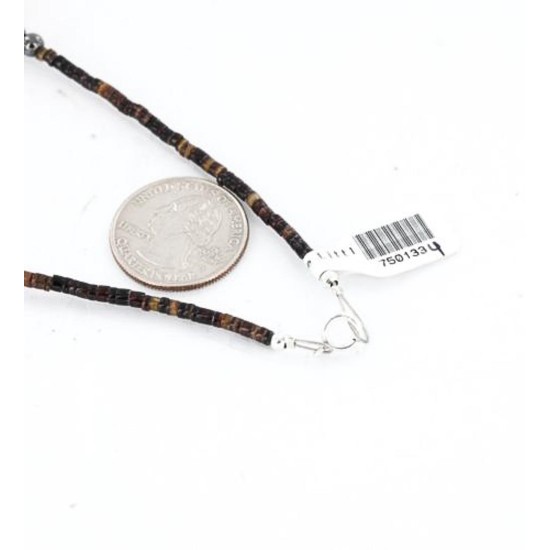 Certified Authentic Navajo .925 Sterling Silver Natural Turquoise Jasper Native American Necklace 390827530155