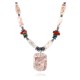 Certified Authentic Navajo .925 Sterling Silver Natural Turquoise Jasper Native American Necklace 750117-2