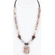 Certified Authentic Navajo .925 Sterling Silver Natural Turquoise Jasper Native American Necklace 750117-2