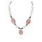 Certified Authentic Navajo .925 Sterling Silver Natural Turquoise Jasper Pink Quartz Hematite Native American Necklace 16091-2