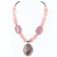 Certified Authentic Navajo .925 Sterling Silver Natural Turquoise Jasper Quartz Native American Necklace 15310-5