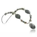 Navajo .925 Sterling Silver Natural Turquoise Jasper Quartz Native American Necklace 370930843640