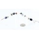 Certified Authentic Navajo .925 Sterling Silver Natural Turquoise Lapis Agate Native American Bracelet 371001562045