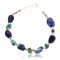 Certified Authentic Navajo .925 Sterling Silver NATURAL Turquoise LAPIS Native American Bracelet 371017041289
