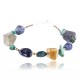 Certified Authentic Navajo .925 Sterling Silver Natural Turquoise Lapis Native American Bracelet 390763875919