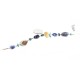 Certified Authentic Navajo .925 Sterling Silver Natural Turquoise Lapis Native American Bracelet 390763875919