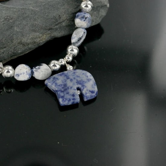 Certified Authentic Navajo .925 Sterling Silver Natural Turquoise Lapis Native American Necklace 370937888391